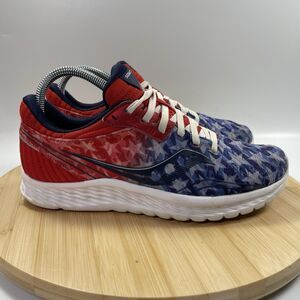 Saucony Kinvara 11 Womens Size 8 Red White Blue Stars & Stripes Shoes S10551-76